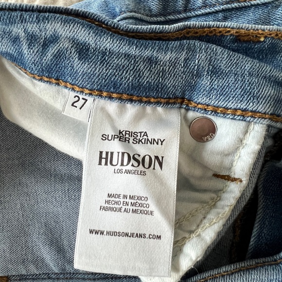 Hudson fringe bottom skinny Jean - Picture 2 of 4